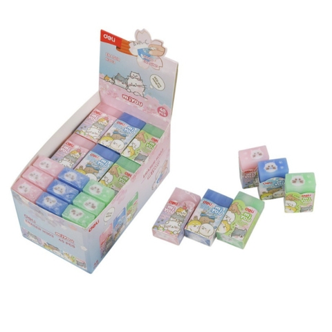 Gôm Tẩy Màu Deli - Tẩy Thạch Hình Que Kem, Động Vật H301/H303