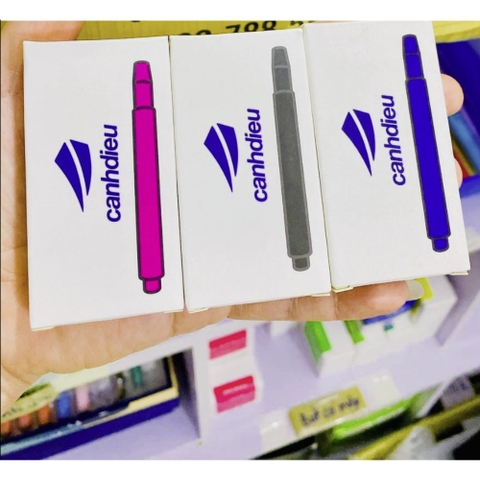 Hộp 10 Ống Mực Nhanh Khô Và Phổ Thông Cánh Diều 1,3ml ( Loại 1 Đầu Cắm )