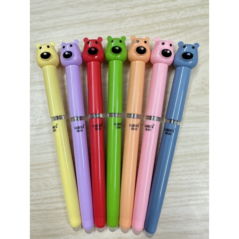 Bút Máy Xoá Được Hình Gấu Ngòi Kim Tinh Mài