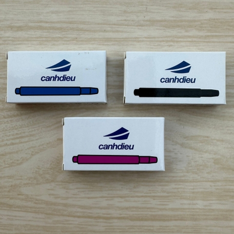 Hộp 10 Ống Mực Kháng Nước Loại Xoá Nhiệt Cánh Diều 1,1ml ( Loại 2 Đầu Căm )