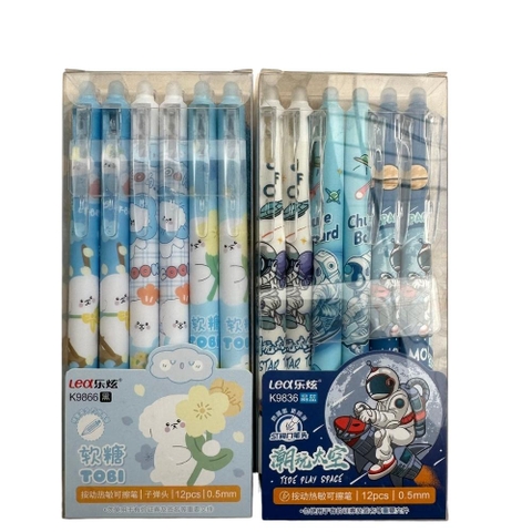 Hộp 12 Cây Viết Gel Bấm Xoá Được ( Mực Xoá Được ) Ngòi 0.5mm