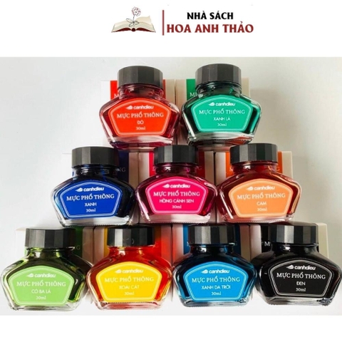 Mực Viết Máy Loại Phổ Thông Cánh Diều 30ml - Nhanh Khô - Không Lắng Cặn.