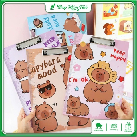 Bìa Trình Ký A4 Capybara Họa Tiết Dễ Thương