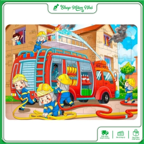 Tranh ghép hình bằng gỗ cho bé 60 mảnh - Đồ chơi ghép gỗ PUZZLE - Bộ xếp gỗ