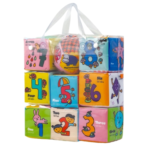 Bộ 8 Đồ Chơi Hình Khối Xúc Xắc Vui Nhộn Lalala Baby