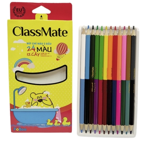 Bút Chì Màu 2 Đầu CLASSMATE Artmate 12/18/24 Chiếc AM-CL301/CL302/CL303