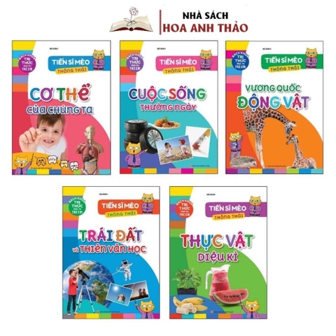 Sách - Bách Khoa Tri Thức Cho Trẻ Em - Tiến Sĩ Mèo Thông Thái (Bộ 5 Cuốn)