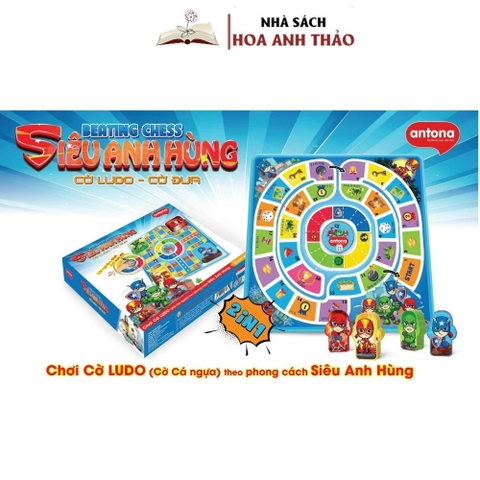 Đồ Chơi Antona 2 In 1 - Cờ LUDO (Cờ Cá Ngựa)