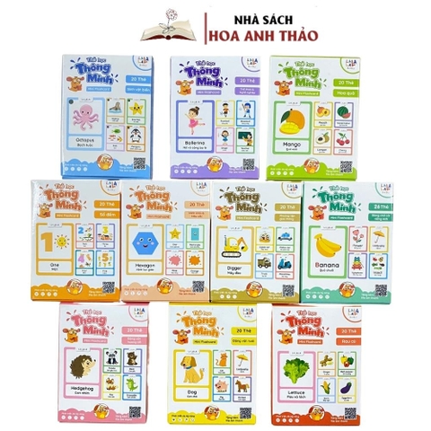 Thẻ học thông minh Mini Flashcard song ngữ Anh