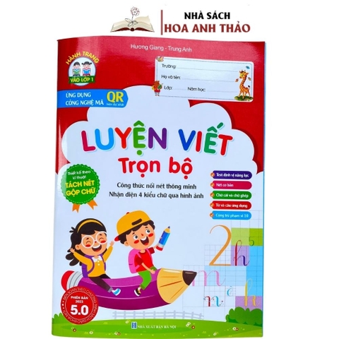 Sách-Luyện viết trọn bộ-thiết kế theo kĩ thuật tách nét gộp chữ chuẩn bị vào lớp 1