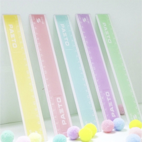 Thước Kẻ THIÊN LONG Màu Pastel 20cm SR-010
