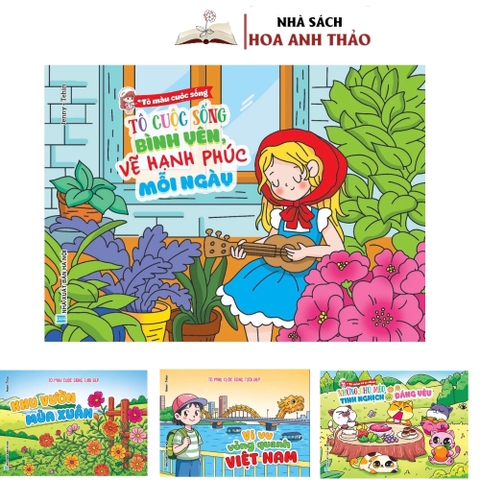 Sách tô màu cuộc sống - Tô màu xả xì chét