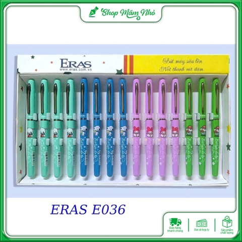 Bút máy Eras E036 - Ngòi mài, viết êm không gai - Bút luyện chữ đẹp dùng cho học sinh tiểu học và người yêu chữ