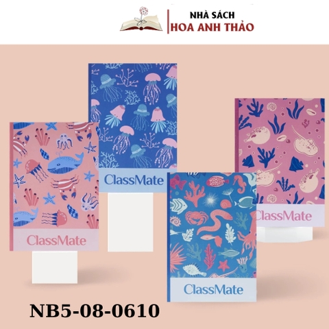 Vở kẻ ngang Classmate NB5-08-0610 80 trang định lượng 60gsmVở kẻ ngang Classmate NB5-08-0610 80 trang định lượng 60gsm, bìa cán chống nước in hình sinh vật biển - Vở học sinh