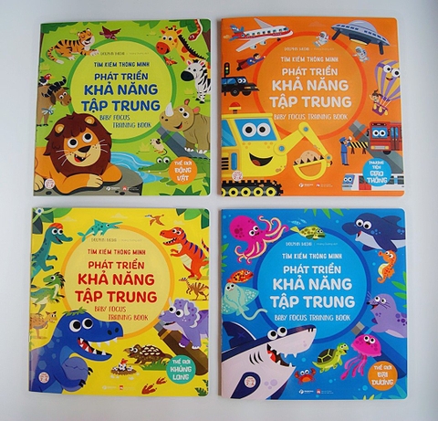 Combo 4 quyển Tìm kiếm thông minh phát triển khả năng tập trung tư duy liên tưởng cho bé bộ