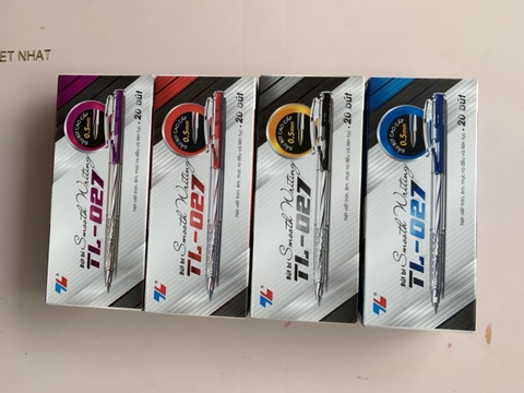 Bút bi Thiên Long TL-027 4 màu mực xanh- đỏ-đen-tím