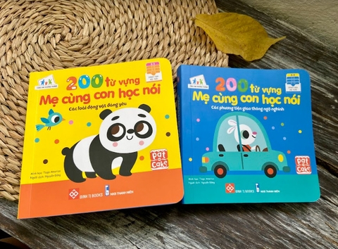 Combo 2 quyển 200 Từ Vựng Mẹ Cùng Con Học nói
