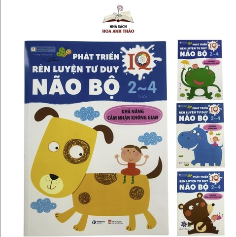Combo 4 Sách Phát Triển IQ, Rèn Luyện Tư Duy Não Bộ (2 - 4 tuổi)