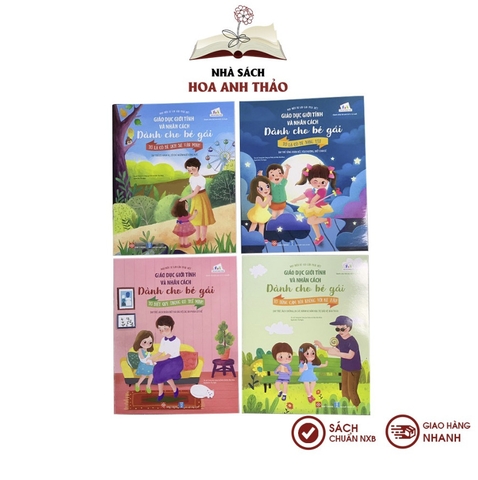 Combo 4 Sách - Giáo dục giới tính và nhân cách dành cho bé gái
