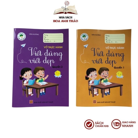 Vở thực hành viết đúng viết đẹp Quyển 1, Quyển 2