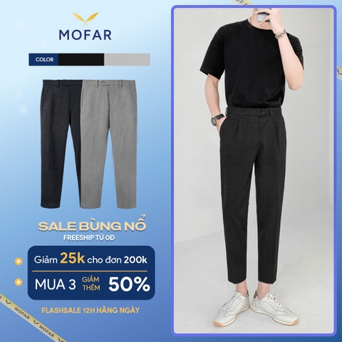 Quần âu nam MOFAR dáng baggy hàn quốc QAM002