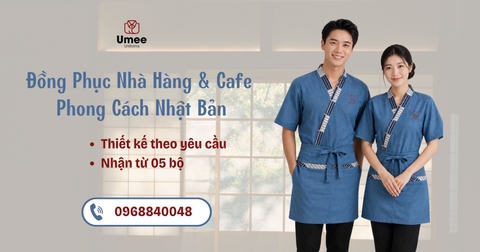 Đồng Phục Nhà Hàng & Cafe Phong Cách Nhật Bản – Thiết Kế Theo Yêu Cầu | Umee
