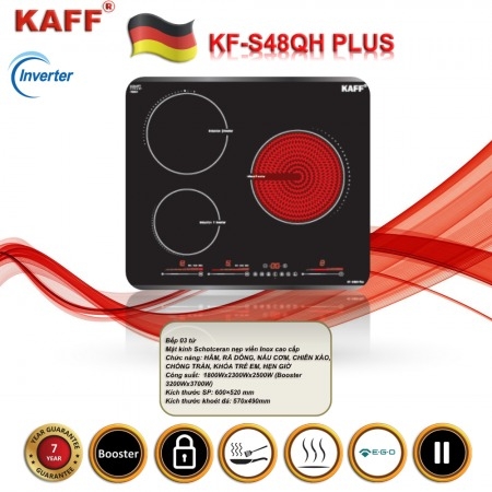 Bếp từ Kaff 3 vùng nấu KF-S48QH PLUS