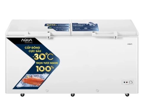 Tủ đông Aqua 2 ngăn đông mát Inverter 503 Lít AQF-C6102E