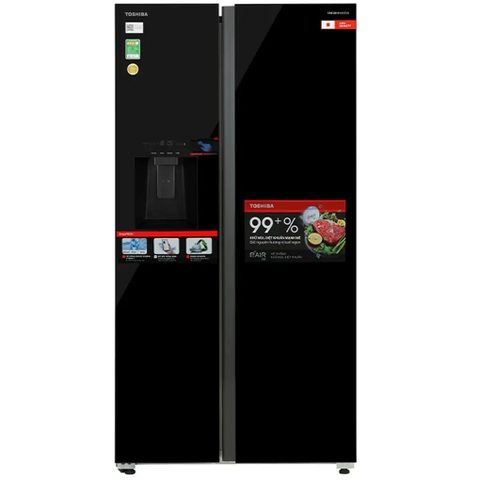 Tủ lạnh Toshiba inverter 568 lít side by side GR-RS755WIA-PGV(22)-XK