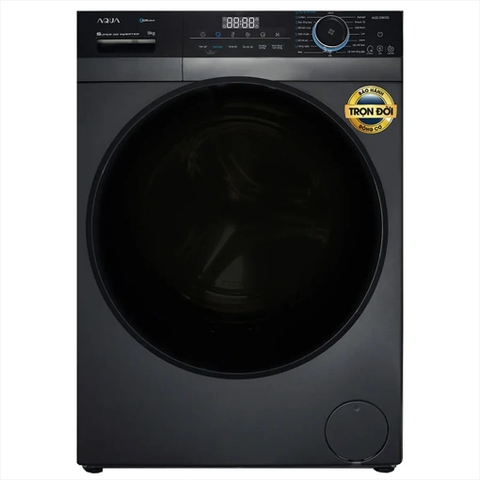 Máy Giặt Aqua Inverter lồng ngang 9 Kg AQD-D903G.BK