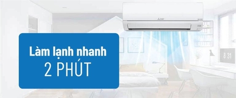 Điều hòa Mitsubishi electric 1 chiều 9000BTU  MS-JS25VF