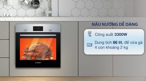 Lò nướng âm Bosch HBF133BS0A 66 lít