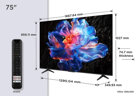 Google Tivi TCL AI 4K 75 inch 75V6C (Mới 2025)