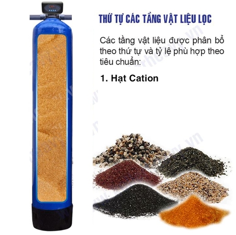 Máy lọc nước đầu nguồn Kangaroo van tự động, xử lý Canxi KG1054TL1C