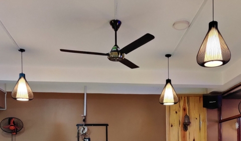 Quạt trần Panasonic 3 cánh F-56NCL - Màu đen