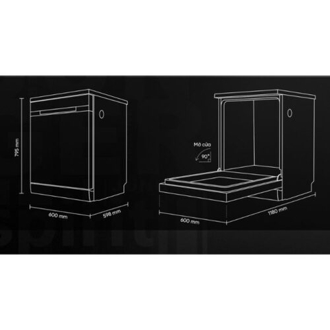 Máy rửa bát độc lập Junger Leopard DWJ-140