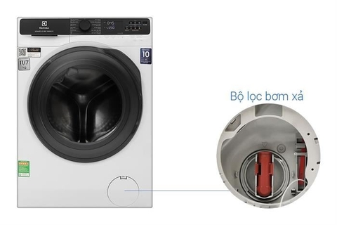 Máy giặt sấy Electrolux UltimateCare 500 Inverter giặt 11 kg - sấy 7 kg EWW1123P5WC