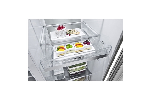 Tủ lạnh LG inverter 674 lít side by side instaview door-in-door GR-X257JS