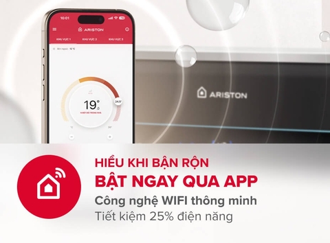 Bình nóng lạnh Ariston 20 lít SLIM3 20 TOP WIFI
