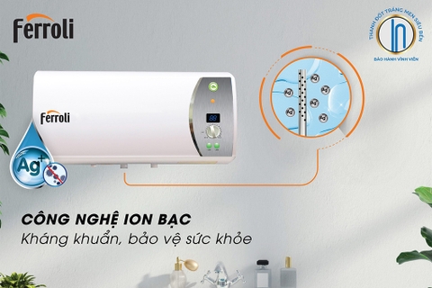 Bình nóng lạnh Ferroli 30L Verdi Ag+