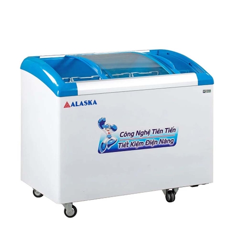 Tủ đông kính cong Alaska Inverter 355 lít KC-203S