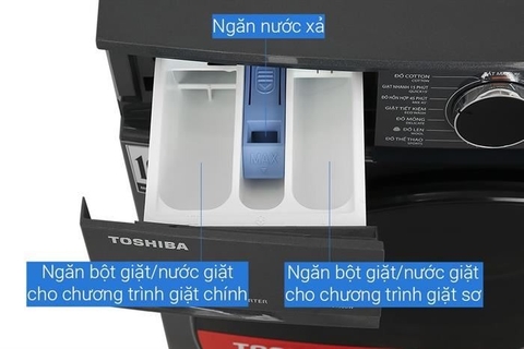 Máy giặt sấy Toshiba Inverter giặt 13kg-sấy 8kg TWD-T21BU140UWV(MG)