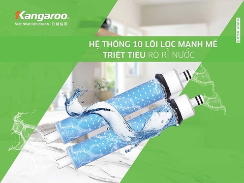 Máy lọc nước  Kangaroo RO 10 lõi tích hợp Nóng lạnh Hydrogen KG10A16