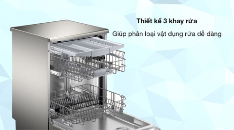Máy rửa bát Bosch độc lập 14bộ Seri 4 SMS4HMI07E
