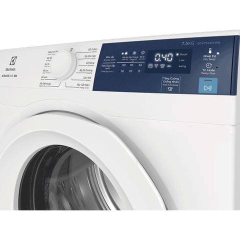 Máy sấy quần áo Electrolux thông hơi 7.5 kg EDV754H3WB