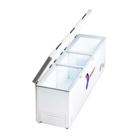 Tủ đông Sanaky mặt kính cường lực Inverter 1300 lít dàn đồng VH-1399HY4K
