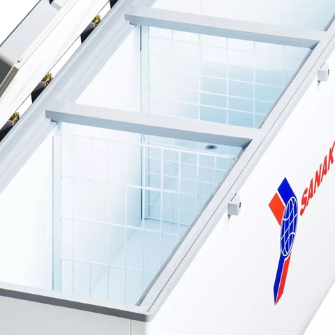 Tủ đông Sanaky mặt kính cường lực Inverter 1300 lít dàn đồng VH-1399HY4K