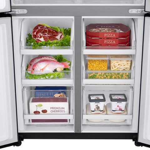 Tủ lạnh LG inverter 570 lít multi door 4 cánh GR-D22MB