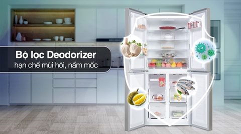 Tủ lạnh Sharp inverter 362 lít multi door SJ-FX420V-DS