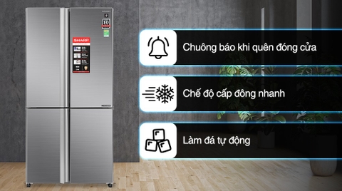Tủ lạnh Sharp inverter 607 lít multi door SJ-FXPI689V-RS